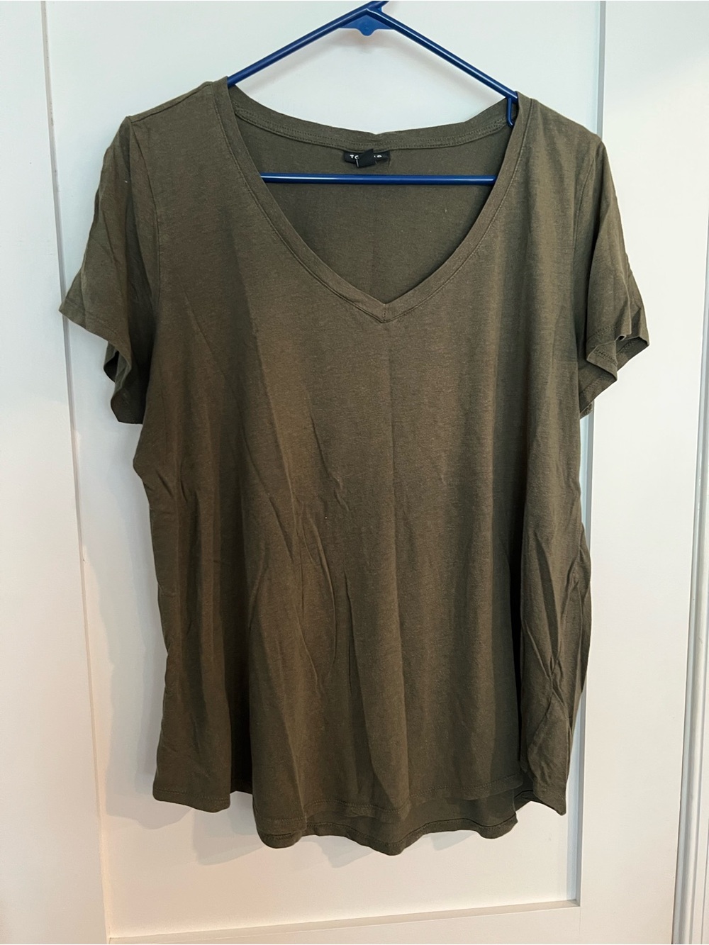 torrid Olive V-Neck Short Sleeve Tee